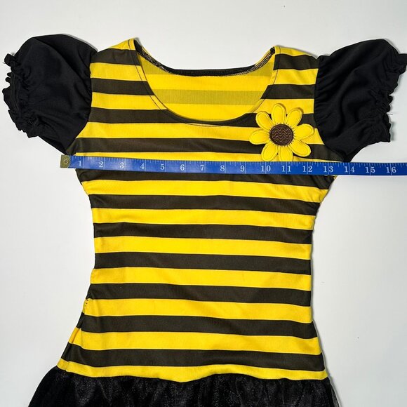 Leg Avenue Bumble Bee Halloween Costume Girls Child Leggings Wings Honey Purse M - Picture 14 of 16